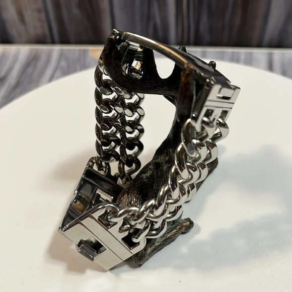 AWESOME THOR VIKING STAINLESS STEEL LINK BRACELET. - Picture 7 of 9